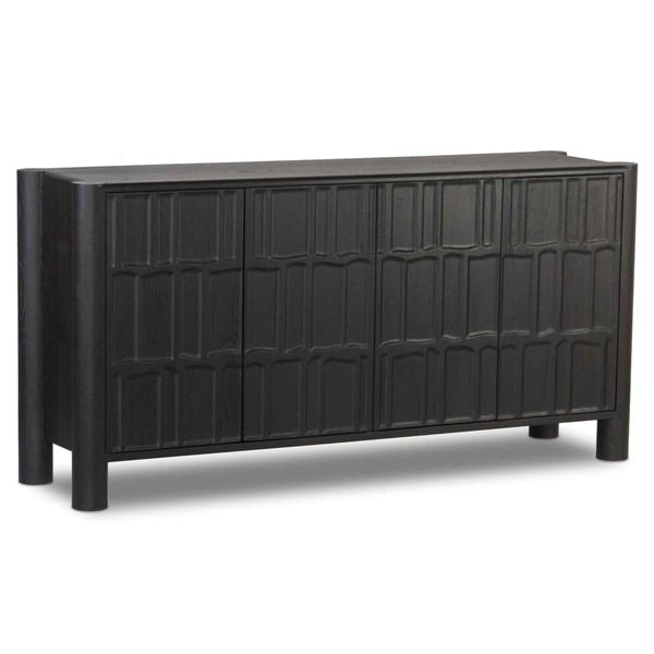 Ezri 4 Door Sideboard, Noir Ch¨ºne