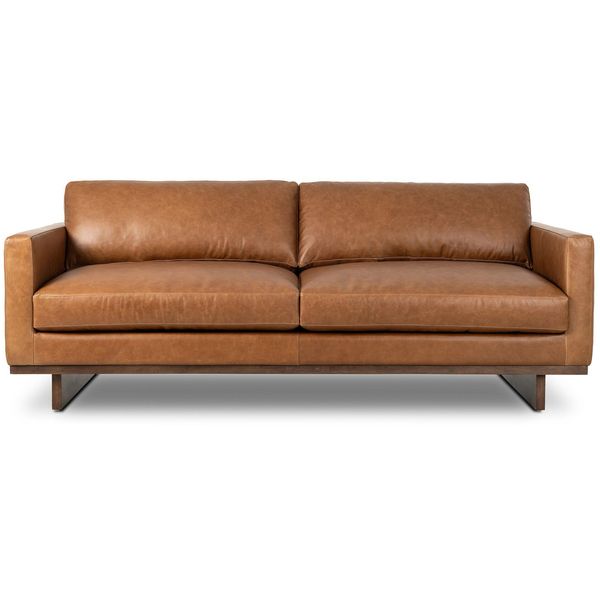 Everly Cuir Canap¨¦, Sonoma Chestnut