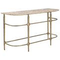 Table Rochester console, Beige/Brass