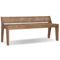 Lutz Accent Bench, Toasted Sungkai
