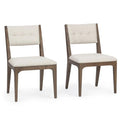Estelle Dining Chaise, Soft Cocoa, Lot de 2