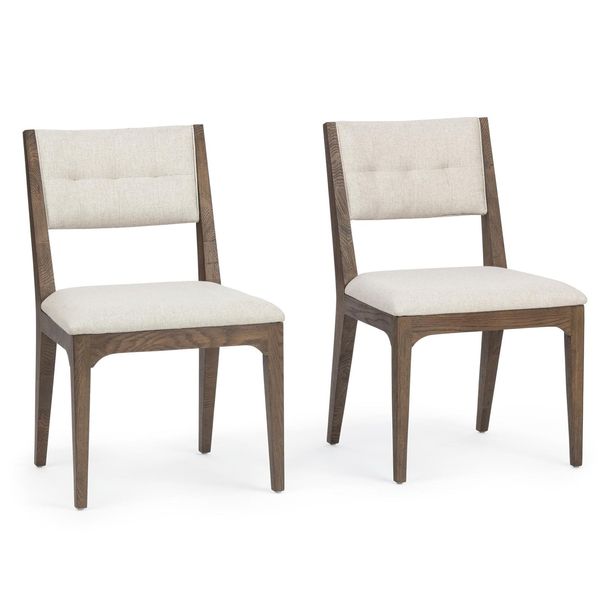 Estelle Dining Chaise, Soft Cocoa, Lot de 2