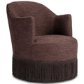 Aurora Fringe Swivel Chaise, Laughlin Plum